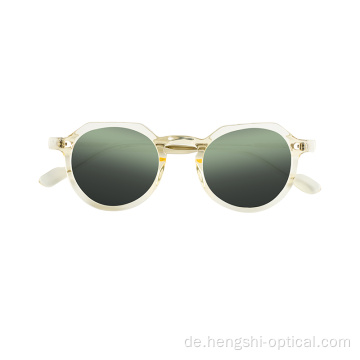 Hochwertige handgefertigte CR-39-Acetat-Rahmen Sonnenbrille für Männer und Frauen